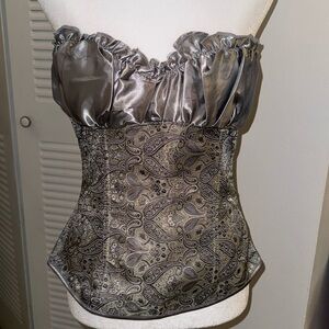 Stunning Silver Corset Top